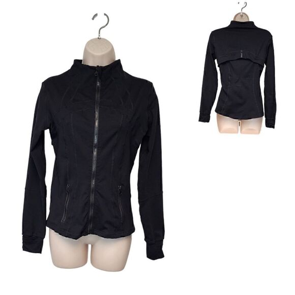 Studio Lite Ribbed Detail Long Sleeve Black Jacket Size XS - Picture 2 of 8